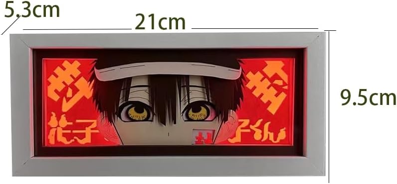 Yugi Amane Paper Cut Light Box Anime Lamp Paper Carving Lamp 3D Shaodw Box Frame Led Night Lamp 16-Color Changing Night Light Bedroom Decoration Xmas Gifts