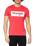 ropa wrangler hombre camisas Corte regular Wrangler Logo Tee, Camiseta, Hombre, Rojo (Rococco Red), XL