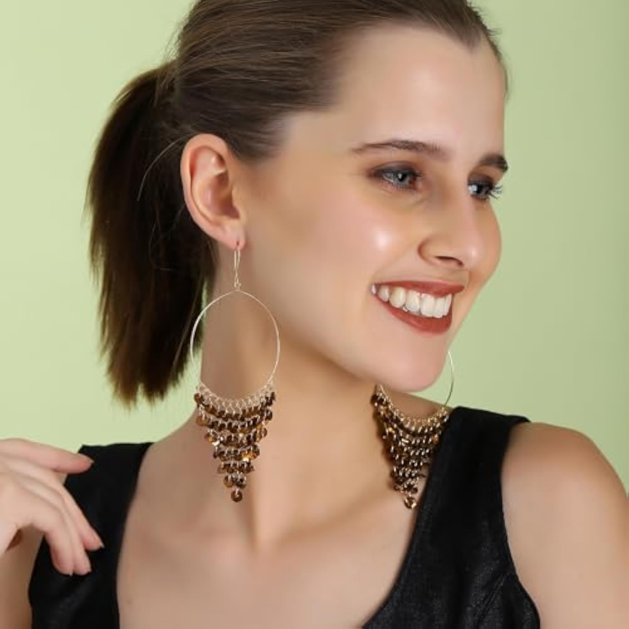Women's Elegant Jewellery Earrings, Chic Style