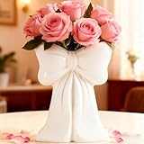 🌷【Multi-color Art Ceramic Vase】Un look propre, minimaliste et élégant de couleur pure qui s'adapte partout et complète n'importe quel style de décoration, qu'il s'agisse d'une ferme moderne, rustique, classique, boho, rurale ou minimaliste, créez un espace raffiné & élégant avec nos pièces décoratives de vase à fleurs,peut être utilisé comme vase d'automne, vase de Noël, présentoir à fleurs ou décoration de table, décoration d'étagère ou pièces centrales de table à manger.