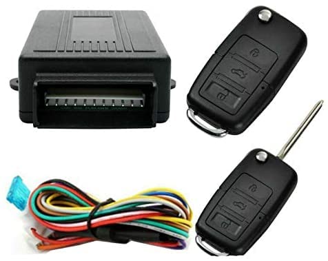 Dispositivo de Alarma antirrobo para automóvil, Riloer 60-100 Metros Alarma remota localizada, con Caja de Control + 2 Controles remotos de Cierre centralizado para automóvil de Repuesto