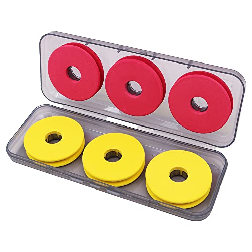 ANCLLO 12pcs Fishing Foam Spools, Fishing Line Storage Pack, Plastic Box Included, Black - Image 2