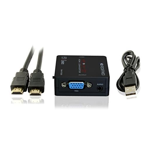 enKo products HDMI to VGA + Audio Mini Converter with High Speed