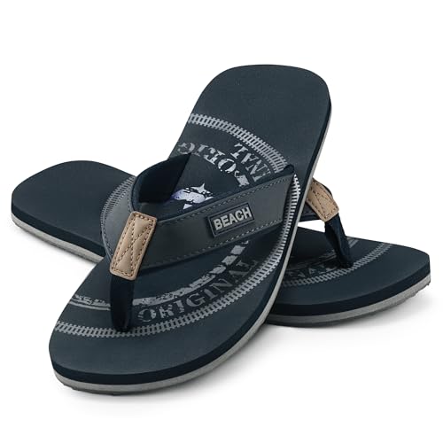 Preisvergleich Produktbild Flip-On Herren Zehentrenner / Flip / Badelatschen / Strandschuhe / Zehenstegpantolette / ZT3, Farbe:Original Schwarz, Gr.:44 / UK 9.5