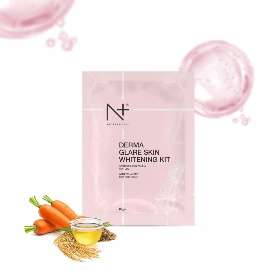N Plus Professional Derma Glare Skin Whitening Kit (Pouch) | 40gm-image-22