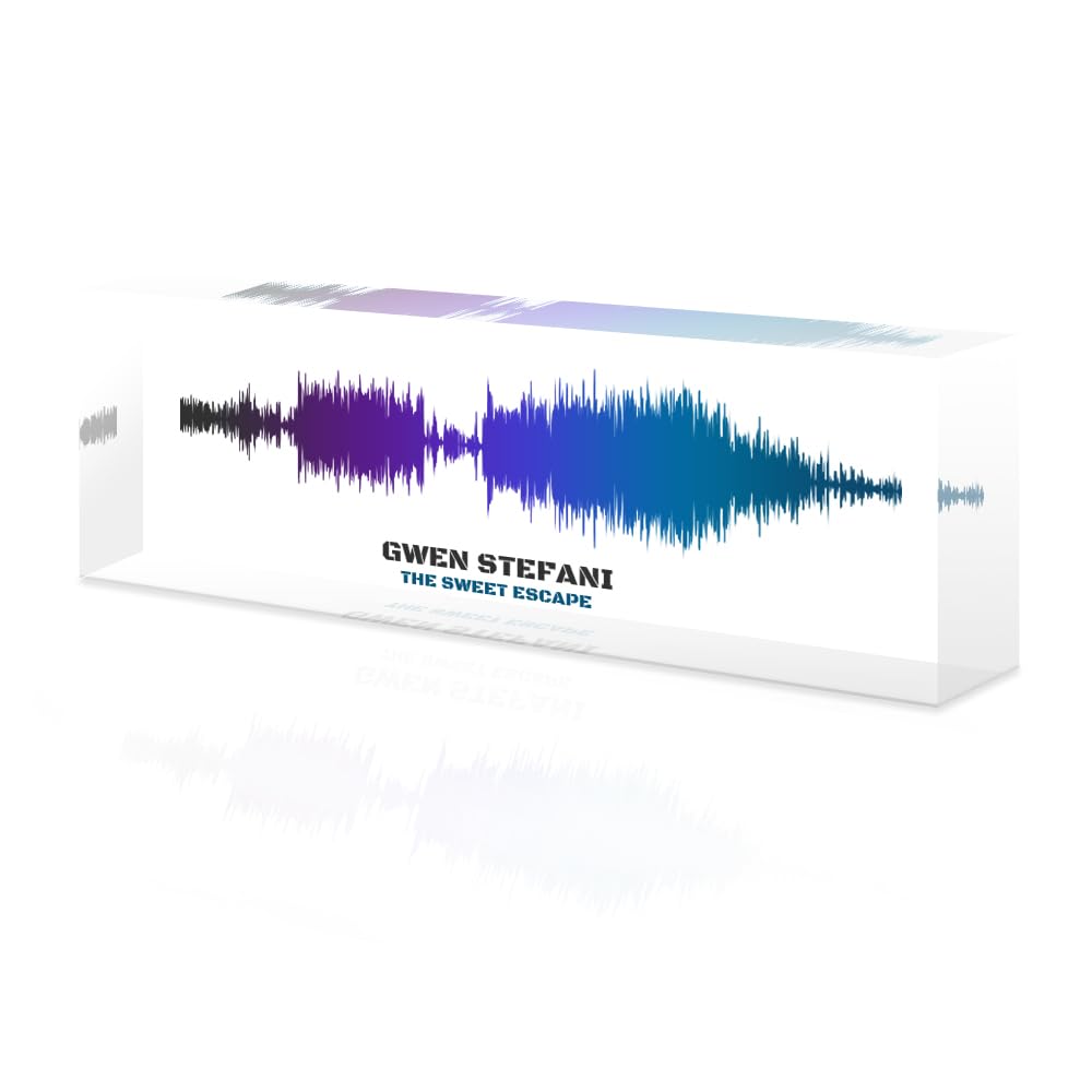Custom Soundwave Art with Scannable QR Code - Upload Any Video, Voice Recording, Baby's Heartbeat, or Song to Acrylic Glass Spotify Plaque - Personalized Gift for Wife, Girlfriend, or Mother's Day