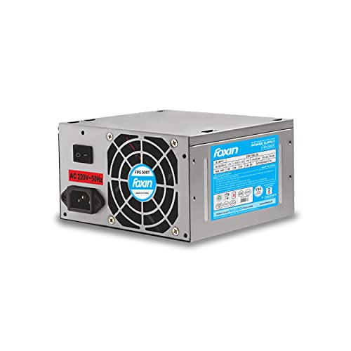 Foxin FPS-500S SMPS With With 20 Plus 4 Pin Connector, Multiple Protection System, Stable Power Output, Optimal Performance And Reliability | 200 Watt 12 Volt | BIS Approved | 1.2M Power Cord | 730 Days Warranty For Rs. 549 @ 45 %