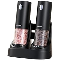 Amazon.co.jp: TOMEEM 電動ミル 電動ペッパーミル【充電ベース付き