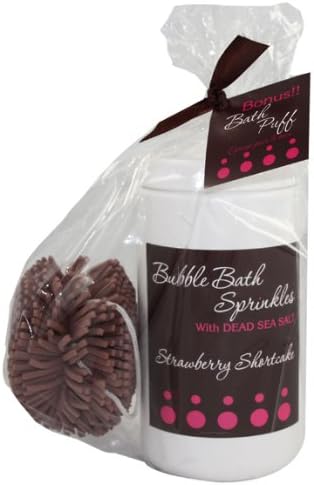 Upper Canada Soap & Candle Bath Bakery Bubble Bath Sprinkles Gift Set, Strawberry Shortcake Fragrance, 32-Ounce Bottle