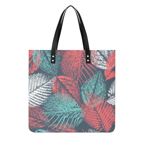 Tote bag pour voyage fleur verte : le sac à main shopper contre la surcharge