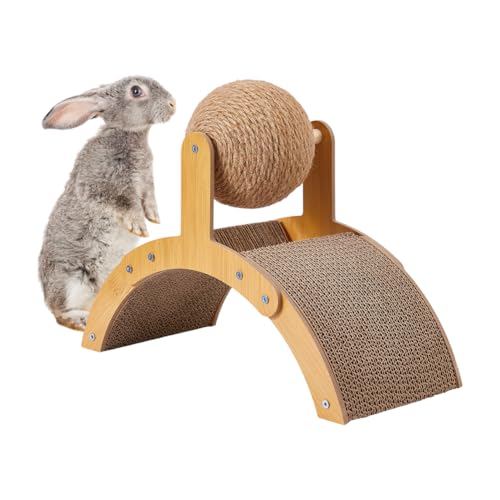Set rascador para conejos y pequeños animales 2 en 1 miniatura 1
