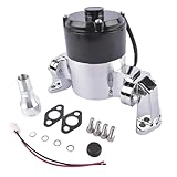 TEKKOAUTO Chrome High Flow Electric Water Pump 35GPM Replacement for Chevy Small Block SBC 283 327 350 400 V8 8010C