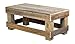 Del Hutson Designs Natural Reclaimed Barnwood Rustic Farmhouse Coffee Table, USA Handmade Country Living Decor (Natural)