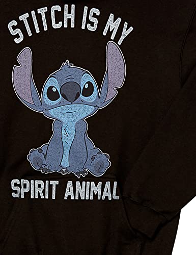 Disney Boy's Stitch Spirital Animal Hoodie, Black, Medium #TOP2