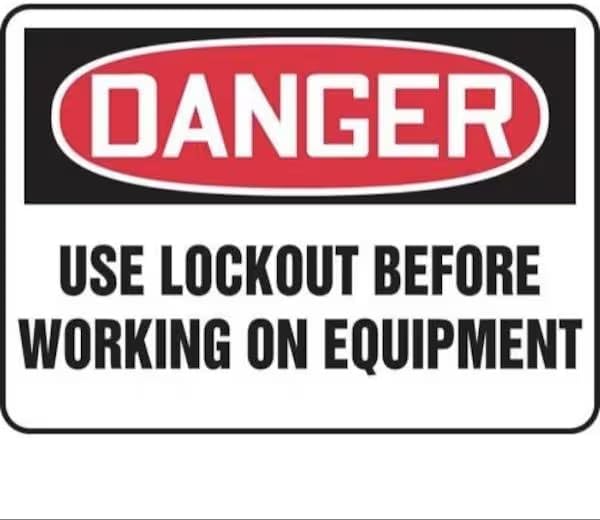 OSHA DANGER SAFETY SIGN USE LOCKOUT, Mfr: FRMLKT027XT-A