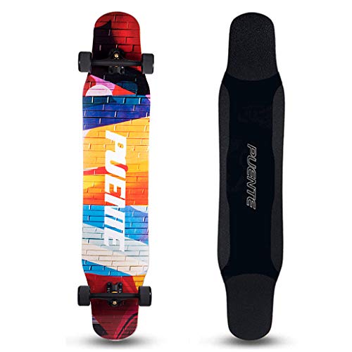 Best Review Of Jyfsa Longboard Skateboard 46.4 Inches X 9.4 Inches 8 Layer Deck Maple Dance Longboar...