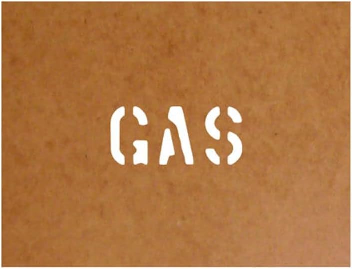 US Army Gas Stencil – Fuel Marking Template for VW Type 181 & DKW Munga – Reusable Oilboard Paint Stencil – 2.5 x 6 cm