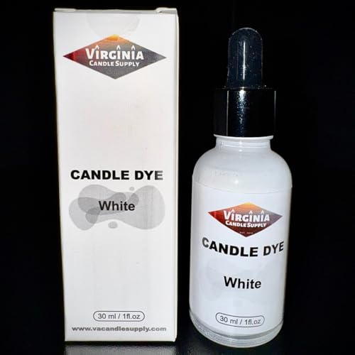 White Liquid Candle Dye Concentrated (1 oz Bottle with Dropper) S...