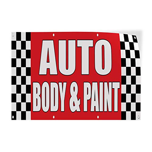 Decal Stickers Multiple Sizes Auto Body & Paint Shop Car Repair A Industrial Vinyl Safety Sign Label Automotive 10x7Inches