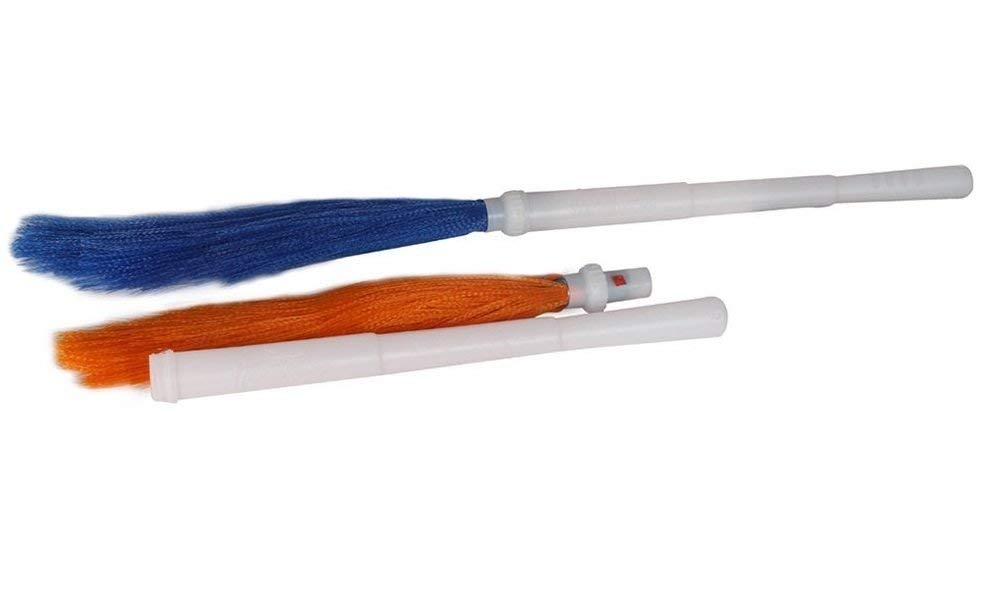 Vararo Dust Detachable Heavy Duty Hard Sticks Plastic Broom, Perfect for Multipurpose Ceiling Spider Web Remover Cleaning Tool (Large, Multicolour) | Pack of 2 (B08SJYN27T) Amazon Price History, Amazon Price Tracker
