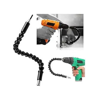 Robodo 290mm Drill Bits Accessories Electric Drill Tools Flexible Shaft Bits Extension Screwdriver Drill Bit Power Tool, Black (BE0374)