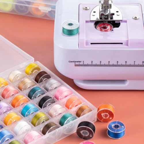 Set 36 hilos y bobinas de coser multicolor con caja plástica miniatura 6