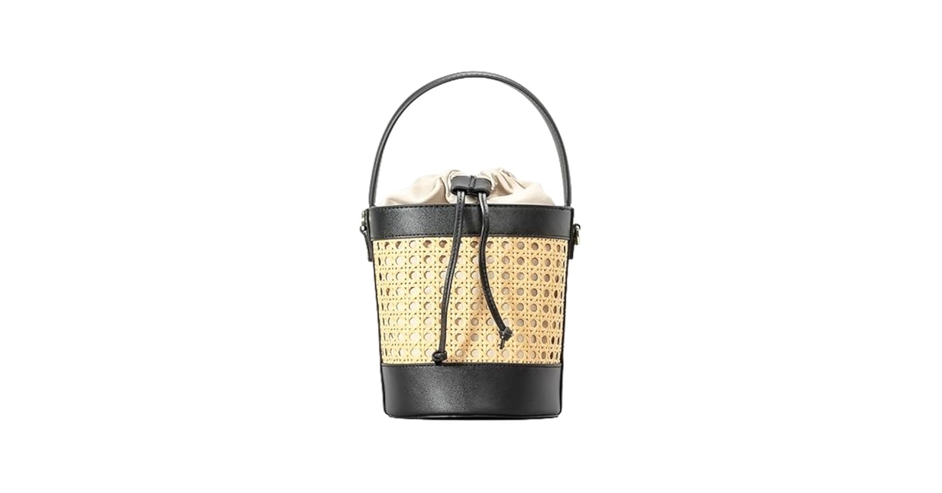 Amazon.com: Rattan Bucket Bag for Women Straw Beach Bag