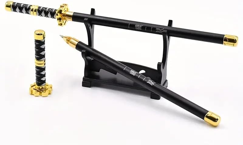 SEDLAV Creative Samurai Knife Metal Gel Pen - Unique Cartoon Decompressing Stationery Heavy Feeling Student Writing Tool - Alloy Pen for Office Signatures