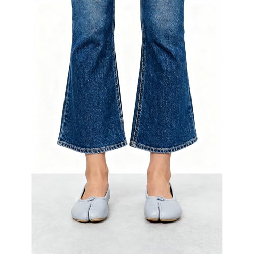 Image of Tabi Shoes Women Split Toe Shoes Wide Width Ballet Flats Comfort Casual Work Shoes for Women Office