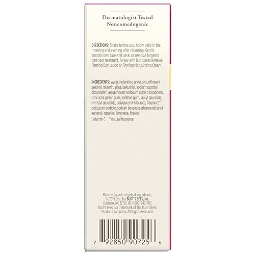 Burt's Bees Renewal Dark Spot Corrector With Natural Retinol Alternative and Vitamin C, Reduces Appearance of Dark Spots and Uneven Skin Tone, 98.6 Percent Natural Origin Skin Care, 1 fl. oz. Bottle - image 7