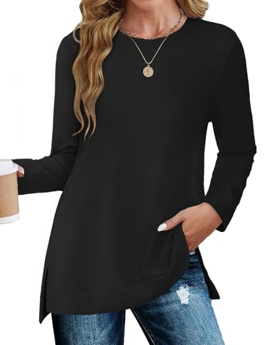 Womens Long Sleeve Tunic Tops - image 3