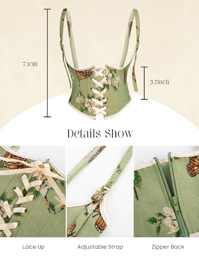 Image of Scarlet Darkness Corset Belt for Women Floral Renaissance Underbust Corset
