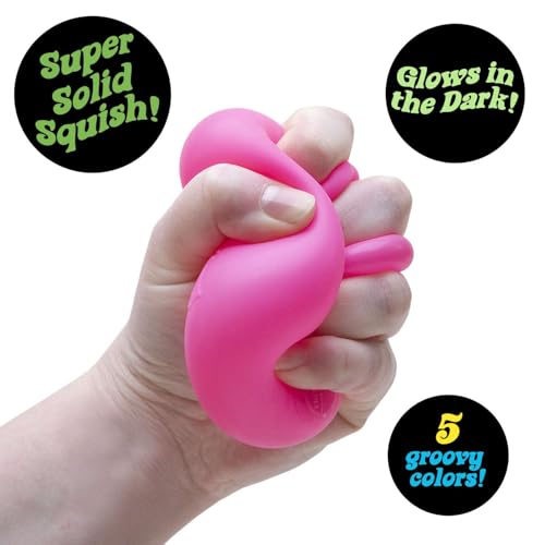 Schylling NeeDoh Nice Cube Glow - Squeeze Toy with a Super Solid Squish - Glows in The Dark - 2.25" Cube - Color May Vary (Pack of 1) image 10