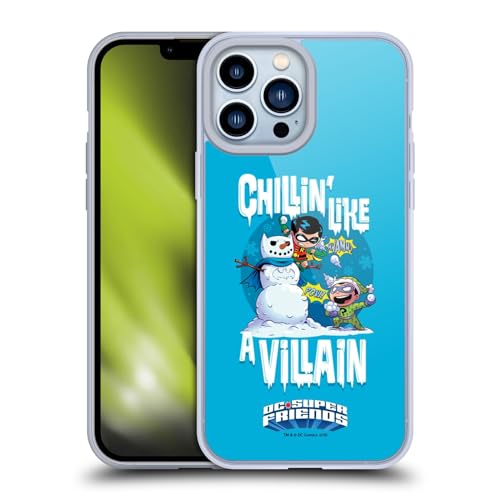 Head Case Designs Officially Licensed Super Friends DC Comics Winter Robin Riddler Toddlers Holidays Gel Case [Military Grade Protection] Compatible with Apple iPhone 13 Pro Max