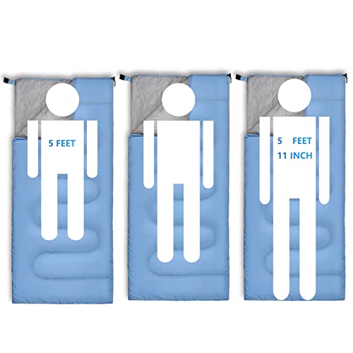 Rioyalo Ultralight Backpacking Sleeping Bag | Compact Lightweight Camping Sleeping Bags For Adult | 3 Season Cool/Warm Weather Hiking Sleeping Bags With Compression Sack In Rectangular - 75 X 33 In #TOP2