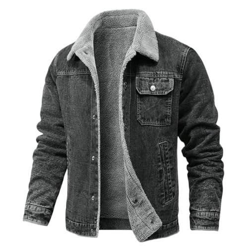 Veste de travail homme en coton doublé polaire blouson décontracté mi-saison