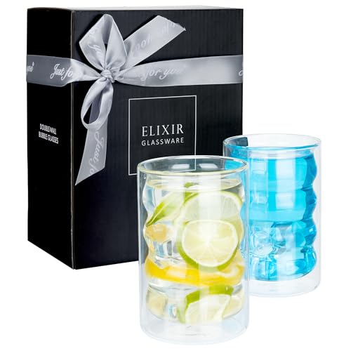 Elixir Double Wall Bubble Glasses - Ideal for Hot &