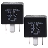 5C3T-14B192-AA P6STD Relay (Pack of 2) 40 AMP 4-Pin 12VDC Multi-Functional Relay Compatible with Ford, Lincoln, Mercury for Headlights, Horns, Wipers
