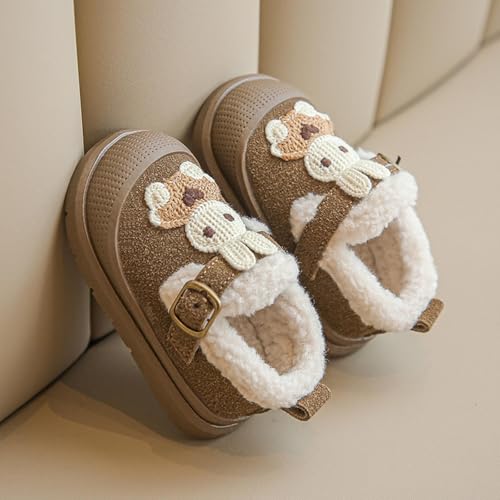 Baby Boys Girls Mules Suede Fleece Lined Thick Sole Slippers Slip On Snow Shoes Comfortable Cozy Garden Clogs4