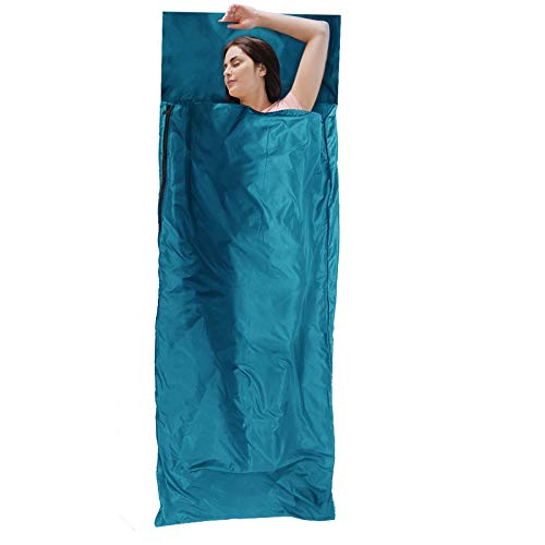 Forceatt Saco Sábana de Dormir,Transpirable y Cómodo,Forro para Saco de Dormir de Súper Ligero,Peso es 370g,Saco Sábana de Viaje,para Viaje y Camping de Verano