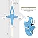 MDSTOP Wheelchair Safety Belt, Anti-Slip Wheelchair Seatbelt, Wheelchair Harness with Adjustable Secure Buckle, Medical Restraints Straps for Seniors Elderly, Patients, Disable (Blue)