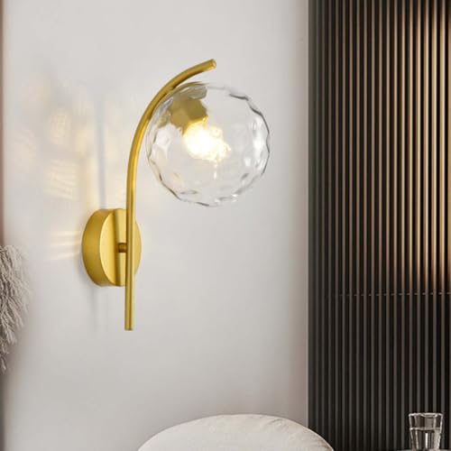 Aplique de pared de esfera para salón moderno con casquillo E27 interior 2