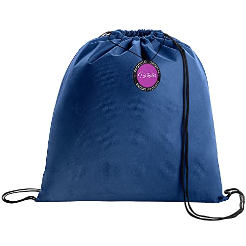 Mochila tipo Saco Gym Sack em TNT Premium 37x41cm Cute TopGet (Azul)