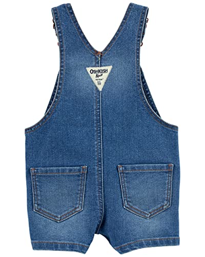 Oshkosh B'gosh Girls' World's Best Overalls, Denim Embroidered Shortall, 18M #TOP1