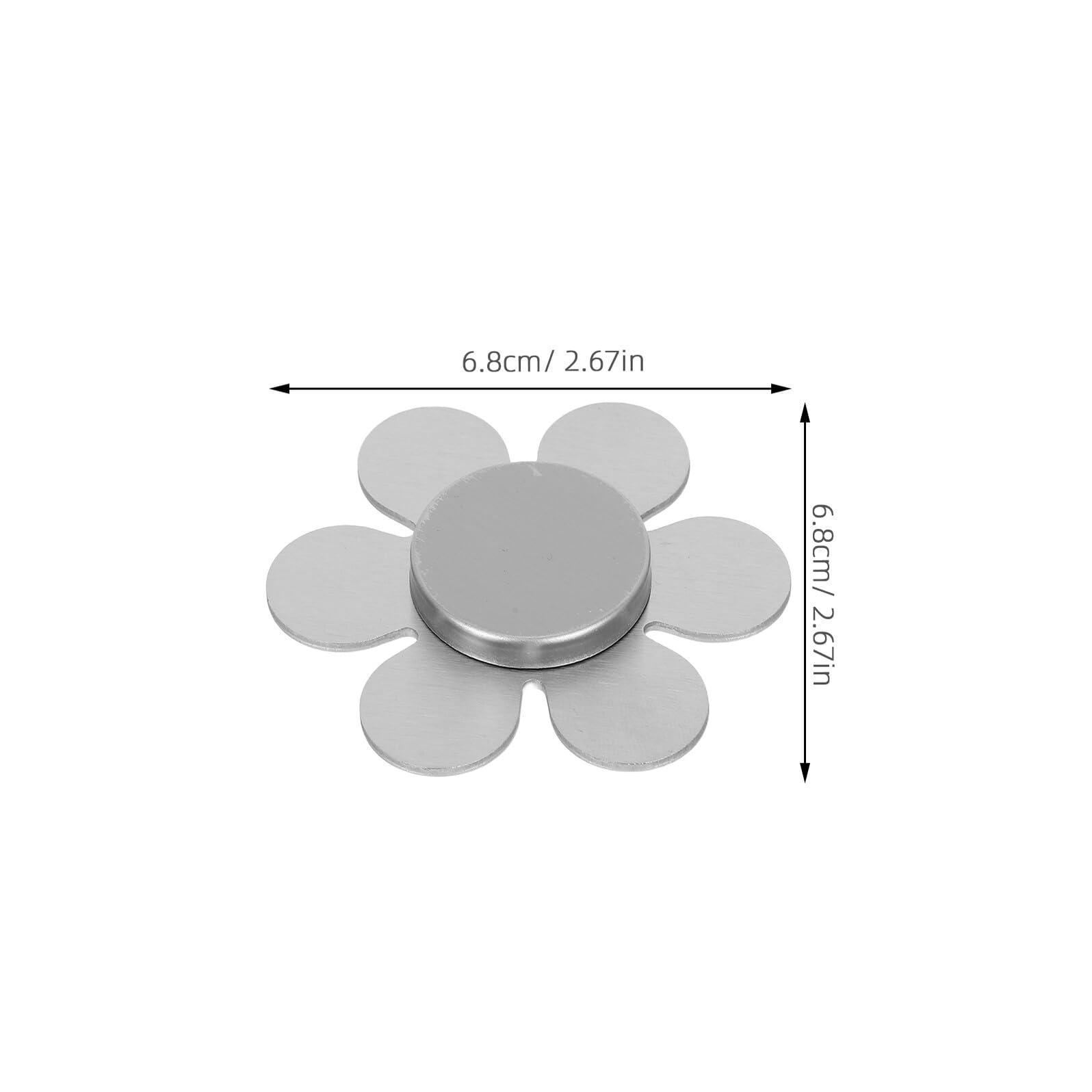 TOYANDONA Magnetische Tischdeckenbeschwerer aus Edelstahl 6,9cm Windfeste Tischgewichte für Outdoor Picknicktische Blütenförmige Gartentischgewichte 10 Stück