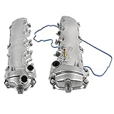 Lamerto Pair Left + Right Valve Cover w/Gasket Compatible with For-d Ex-plorer Lin-coln Navi-gator
