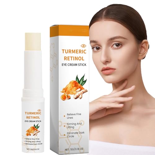 Crema Contorno Occhi Alla Curcuma, Balsamo Contorno Occhi Idratante,Balsamo Contorno Occhi Al Retinolo Alla Curcuma,Crema Contorno Occhi Anti-Età,Stick Di Crema Per Gli Occhi Al Retinolo Di Curcuma