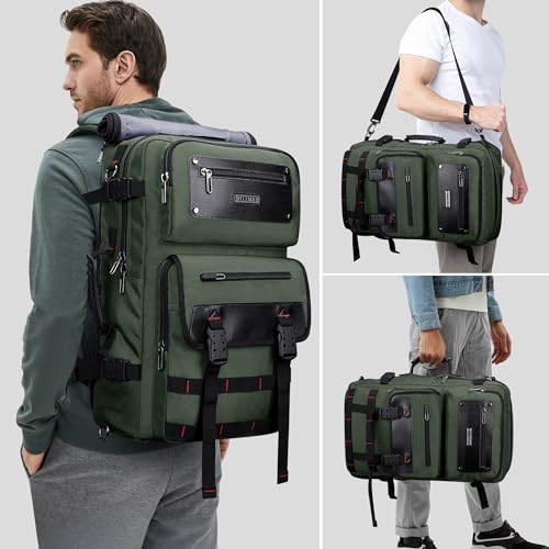 Image of WITZMAN Carry On Travel Backpack for Men Fit 17 Inch Laptop Airline Approved 3 in 1 Laptop Backpack
