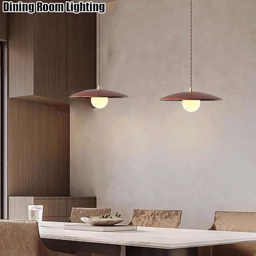 Lámpara colgante creativa de madera G9 para solucionar techos bajos 5