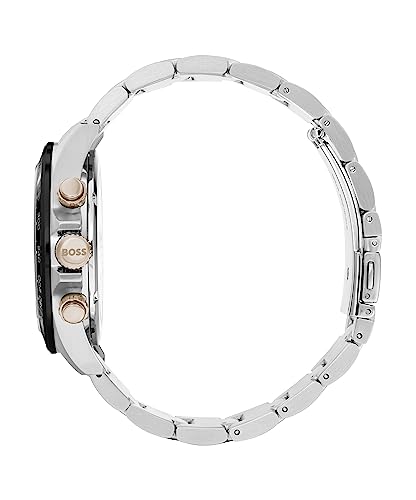 Hugo Boss Stainless Steel Sport Multi-Function Analog Black Dial Men Watch-1513757, Multi-Color Band - Image 2